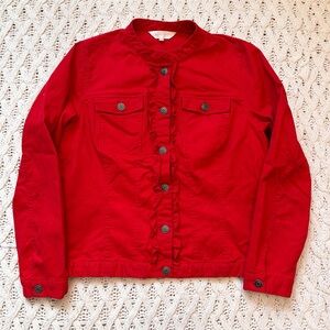 Northern Reflections Jacket - Women’s Red Button Up Jacket